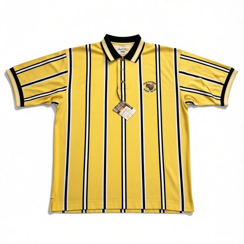 Yellow Striped Men’s Polo Shirt NWT